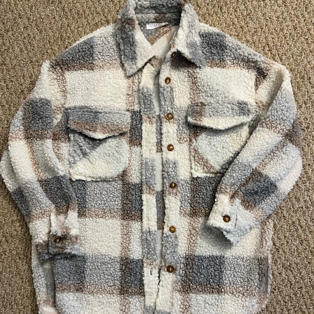 Talulah Oversized Fuzzy Shacket
